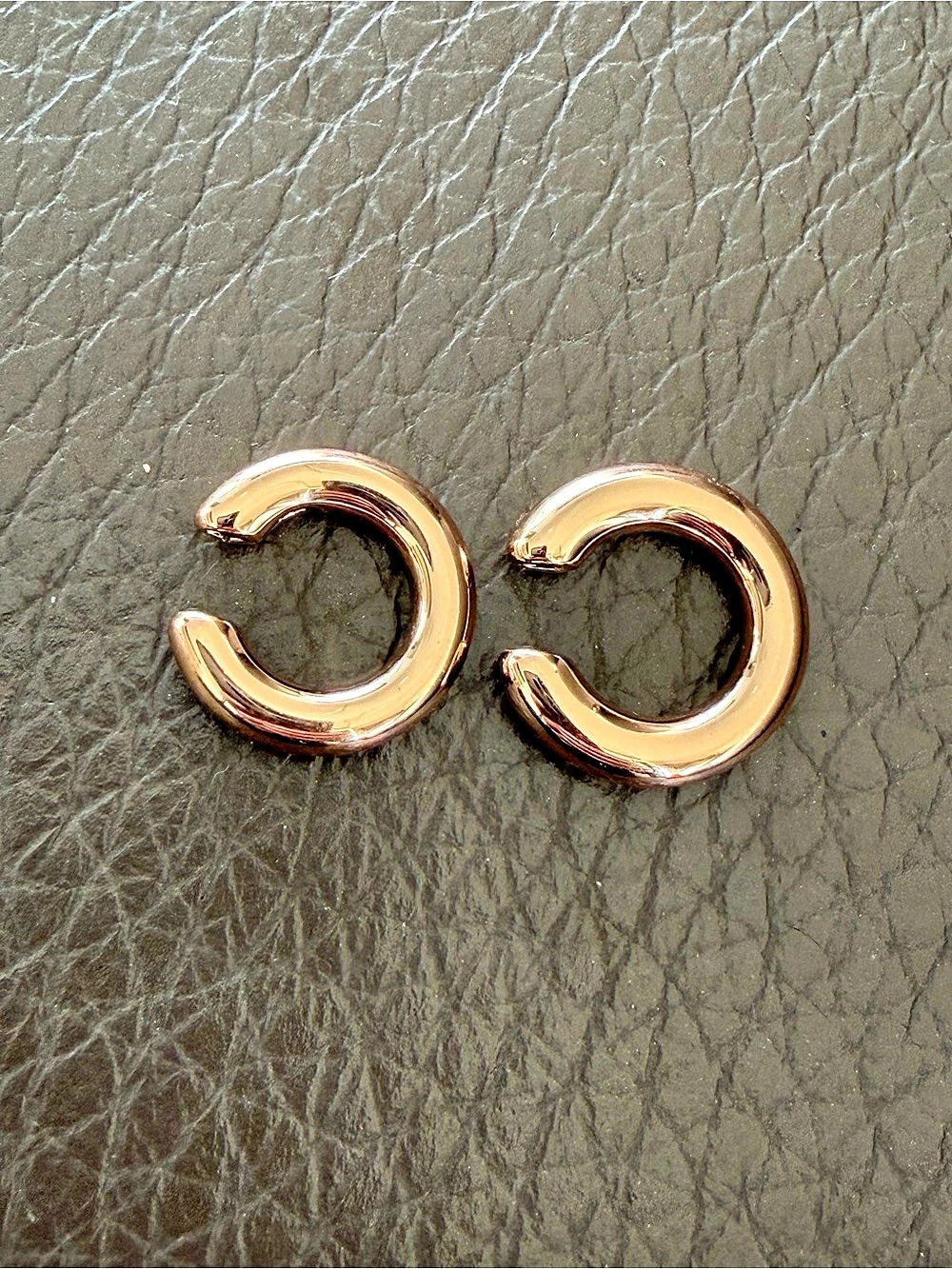 Rose Gold Tone Hoop Earrings
